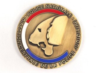 Polizei, Frankreich, nicht tragbare Medaille "Police...