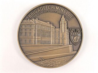 Polizei, Frankreich, nicht tragbare Medaille "36...