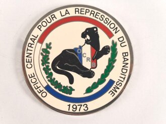 Polizei, Frankreich, nicht tragbare Medaille "OCRB...