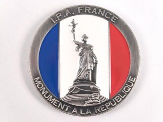 Polizei, Frankreich, nicht tragbare Medaille "I.P.A....
