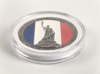 Polizei, Frankreich, nicht tragbare Medaille "I.P.A. France", Durchmesser 4,5cm