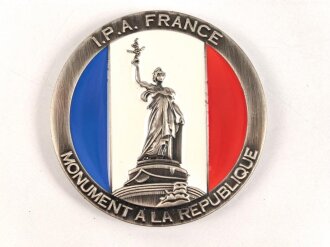 Polizei, Frankreich, nicht tragbare Medaille "I.P.A. France", Durchmesser 4,5cm