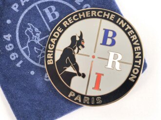 Polizei, Frankreich, nicht tragbare Medaille "BRI...