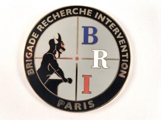 Polizei, Frankreich, nicht tragbare Medaille "BRI...