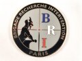 Polizei, Frankreich, nicht tragbare Medaille "BRI Paris", Durchmesser 4,3cm mit dazugehörigem Säckchen