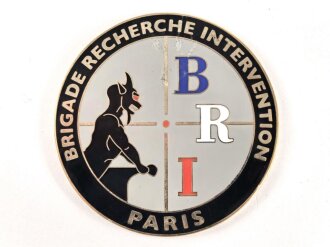 Polizei, Frankreich, nicht tragbare Medaille "Brigade Anti-Gang", Durchmesser 4,3cm mit dazugehörigem Säckchen