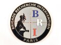 Polizei, Frankreich, nicht tragbare Medaille "Brigade Anti-Gang", Durchmesser 4,3cm mit dazugehörigem Säckchen