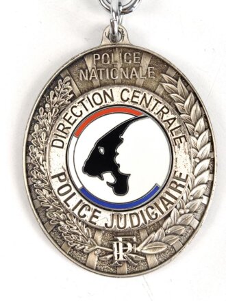 Polizei, Frankreich, Schlüsselanhänger "Police National PF", Höhe 4,5cm