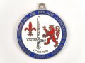 Polizei, Frankreich, Schlüsselanhänger "D.C.P.J. Dijon", Durchmesser 3,7cm, Kette fehlt