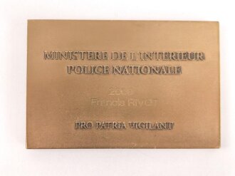 Polizei, Frankreich, nicht tragbare Medaille "Police...