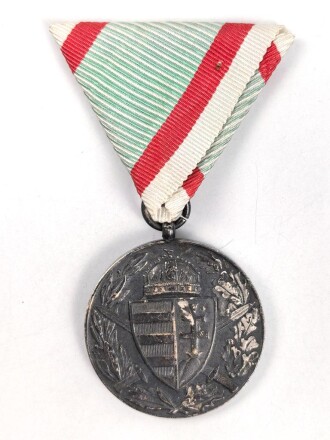 Ungarn, Weltkriegs Erinnerungsmedaille 1914-1918, am Band