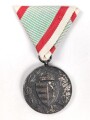 Ungarn, Weltkriegs Erinnerungsmedaille 1914-1918, am Band