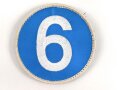 Polizei, Frankreich, Ärmelabzeichen "6", Durchmesser 9,5cm