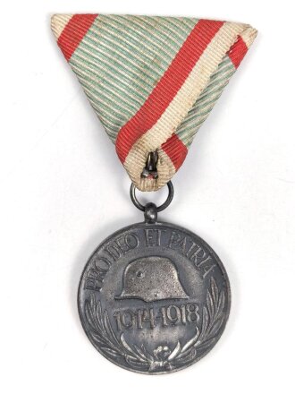Ungarn, Weltkriegs Erinnerungsmedaille 1914-1918, am Band