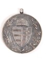 Ungarn, Weltkriegs Erinnerungsmedaille 1914-1918, mit Bandabschnitt