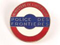 Polizei, Frankreich, Tragbares Abzeichen "Police des Frontieres", Durchmesser 4cm