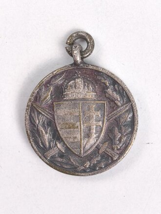 Ungarn, Weltkriegs Erinnerungsmedaille 1914-1918, Miniatur 15mm
