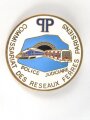 Polizei, Frankreich, Tragbares Abzeichen "Commissariat des Reseaux Ferres Parisiens", Durchmesser 4,5cm