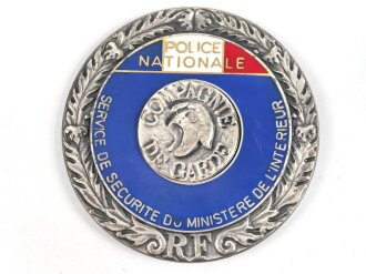 Polizei, Frankreich, Tragbares Abzeichen "Compagnie de Garde", Durchmesser 5,5cm