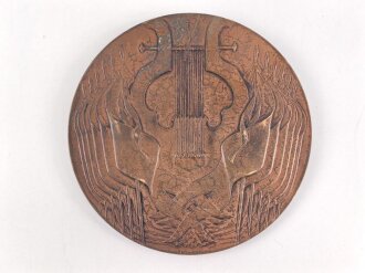 Bronzemedaille " 10. Deutsches Sängerbundfest Wien 1928" Durchmesser 90mm