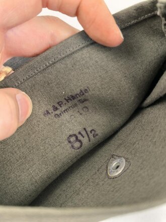 Paar Handschuhe für Kradmelder der Wehrmacht, wohl ungetragenes Paar, Grösse 8 1/2, datiert 1940
