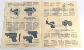 Oesterreichische Waffenfabriks-Gesellschaft Steyr, vierseitiges Faltblatt DIN A4, mit Druckvermerk von 1912