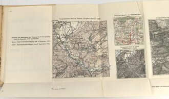 Zweiteiliges Kartenwerk datiert 1914 von Orestes Ritter von Bischoff, k.u.k. Hauptmann der Reserve