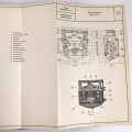 Kriegsmarine " Beschreibung und Betriebsvorschrift für die Ruderanlagen auf U Boote Typ IX D1 und IX D2" DIN A4, gedruckt 1943, guter Zustand