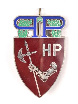Polizei, Frankreich, Brustanhänger "HP",...