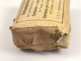 Schweiz " Verbandpatrone" der schweizerischen Armee, ungeöffnet, datiert 1915