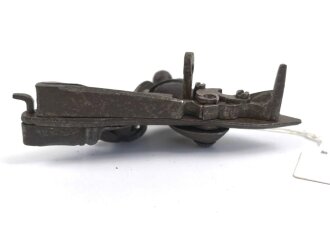Teil einer Steinschlosspistole. Ohne Bezeichnung, Gesamtlänge 12cm
