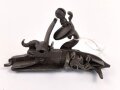 Teil einer Steinschlosspistole. Ohne Bezeichnung, Gesamtlänge 12cm