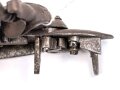 Teil einer Steinschlosspistole. Ohne Bezeichnung, Gesamtlänge 12cm