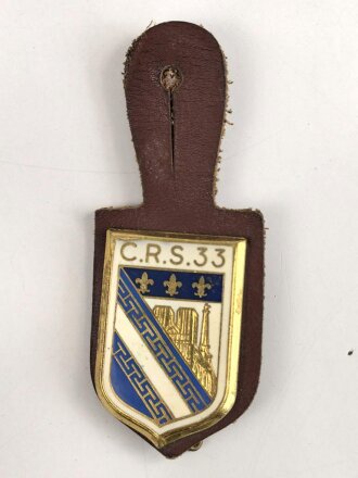 Polizei, Frankreich, Brustanhänger "C.R.S. 33"