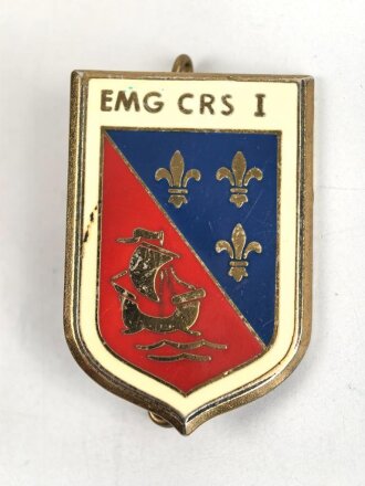 Polizei, Frankreich, Brustanhänger "EMG CRS...