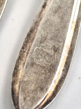 Österreich k.u.k.,Konvolut 19 Teile versilbertes "Berndorf" Besteck, jeweils mit Doppeladler