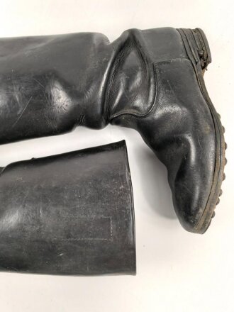 Paar Stiefel für Mannschaften , vermutlich Reichsarbeitsdienst oder ähnliches. Ungereinigt, Sohlenlänge 29,5cm