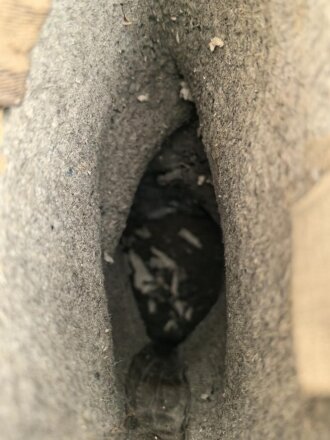 Paar Filz/ Leder Stiefel für Mannschaften der Wehrmacht. Getragenes Paar, ungereinigt, mottig, Sohlenlänge 29,5m