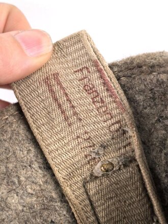 Paar Filz/ Leder Stiefel für Mannschaften der Wehrmacht. Getragenes Paar, ungereinigt, mottig, Sohlenlänge 29,5m