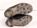 Paar Filz/ Leder Stiefel für Mannschaften der Wehrmacht. Getragenes Paar, ungereinigt, mottig, Sohlenlänge 29,5m