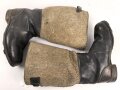 Paar Filz/ Leder Stiefel für Mannschaften der Wehrmacht. Getragenes Paar, ungereinigt, mottig, Sohlenlänge 29,5m