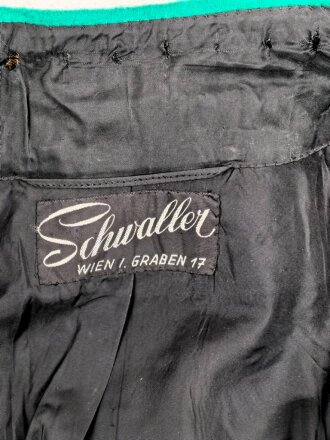 Österreich, schwarzer Mantel eines Uniformschneiders aus Wien in gutem Zustand