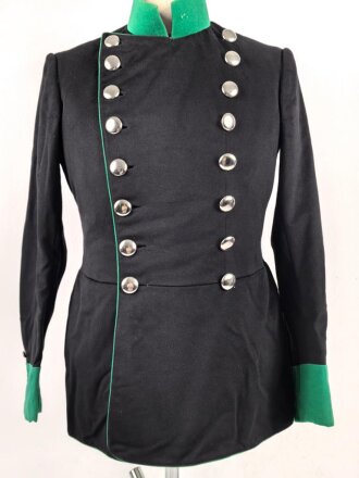 Österreich, schwarze Uniformjacke in gutem Zustand, Schneideretikett aus Wels.
