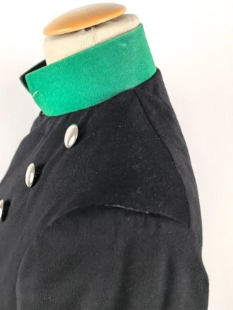 Österreich, schwarze Uniformjacke in gutem Zustand, Schneideretikett aus Wels.