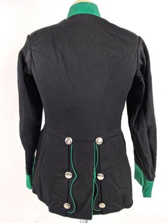 Österreich, schwarze Uniformjacke in gutem Zustand, Schneideretikett aus Wels.