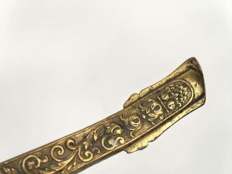 Österreich k.u.k., Scheide für einen Säbel für Beamte. Namenszug FJ1 für Franz Joseph I. Gebraucht, Gesamtlänge 80cm