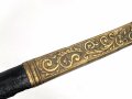 Österreich k.u.k., Scheide für einen Säbel für Beamte. Namenszug FJ1 für Franz Joseph I. Gebraucht, Gesamtlänge 80cm