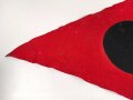 Kriegsmarine Gefechtsstander rot " Gefechtswendgs.Stdt.rot". Maße 91 x 115cm. Ungereinigt, leichter Mottenschaden