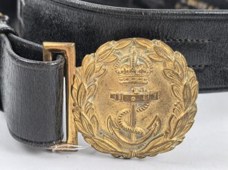 Großbritannien, Säbelkoppel für Marine Offiziere. Guter Zustand, Länge 106cm