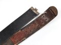 Koppelriemen für Angehörige von Parteiverfbänden. Geschwärztes Leder, Gesamtlänge 98cm